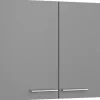 Optifit Küchen-Oberschrank Mats825 100 cm x 70,4 cm x 34,9 cm Basaltgrau* Aufbewahrung