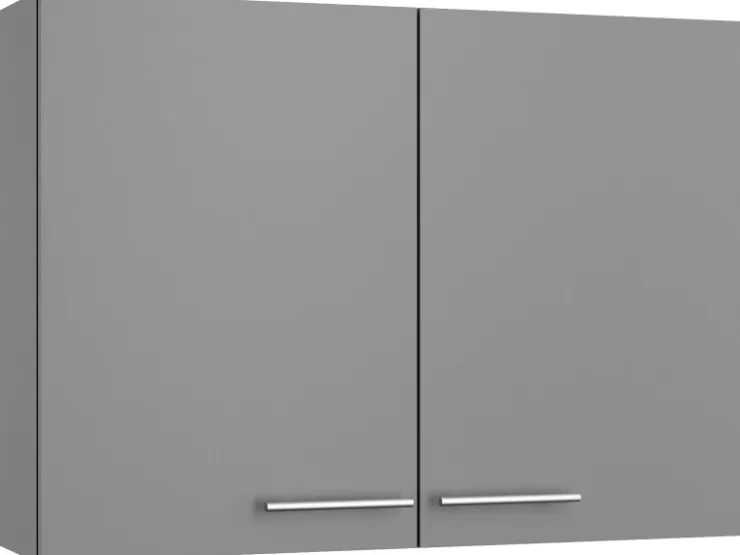 Optifit Küchen-Oberschrank Mats825 100 cm x 70,4 cm x 34,9 cm Basaltgrau* Aufbewahrung