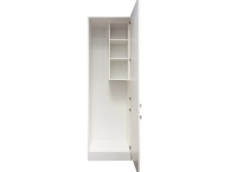 Optifit Küchen-Oberschrankregal Salo214 30cm Weiß zum Einbau in Küchen-Hochschr.* Regal Weiß