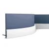 ORAC DECOR SX157F AXXENT SQUARE Flexible Sockelleiste Wandleiste Zierleiste 2 m 200 cm x 1,3 cm x 6,6 cm Weiß