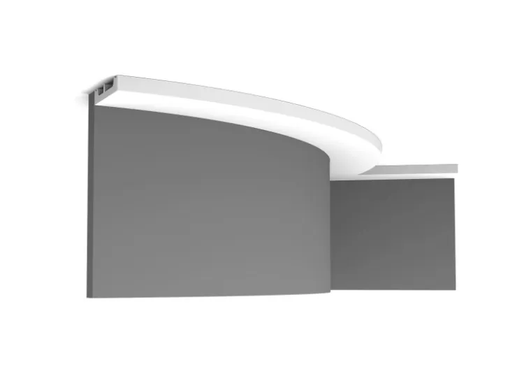 ORAC DECOR SX157F AXXENT SQUARE Flexible Sockelleiste Wandleiste Zierleiste 2 m 200 cm x 1,3 cm x 6,6 cm Weiß