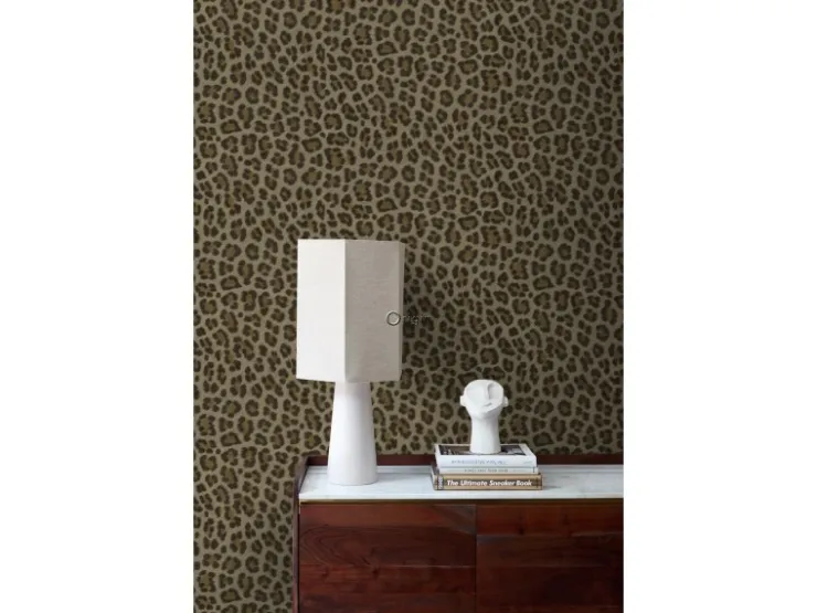 Origin-luxury wallcoverings Origin Wallcoverings Tapete Leopardenmuster Braun und Beige 53 cm x 10.05 m* Dekorative Tapeten