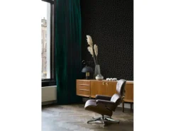Origin-luxury wallcoverings Origin Wallcoverings Tapete Leopardenmuster Dunkelgrau und Schwarz 53 cm x 10.05 m* Dekorative Tapeten