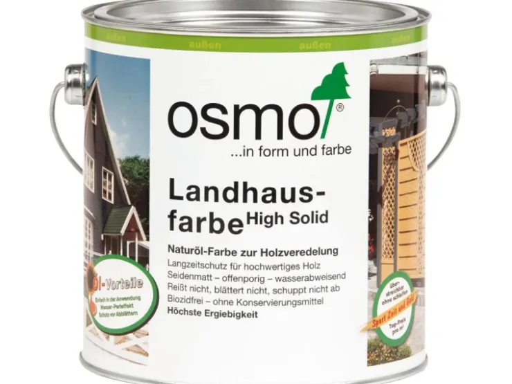 Osmo Landhausfarbe 2,5 l* Holzfarben|Außen-Fassadenfarben