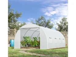 Outsunny Foliengewächshaus Pflanzenhaus 595 x 300 x 200 cm* Insektenschutz