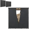Outsunny Kaminholzregal Abdeckung Brennholzregalabdeckung Polyester Schwarz* Regale Schwarz