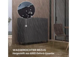 Outsunny Kaminholzregal Feuerholzregal für Garten Metall Schwarz* Regale Schwarz