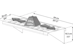 Palram Hängebord-Set aus Kunststoff für Gewächshäuser* Aufbewahrung