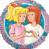 Party Factory Folienballon Bibi & Tina Rund Ø 45 cm Freundschaft Motiv 1
