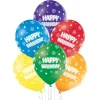 Party Factory Latexballon Ø 25 cm Happy Birthday Adult 10 Stück