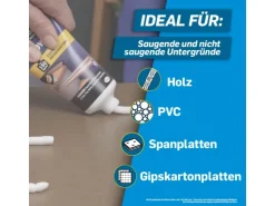 Pattex Baukleber Montagekleber Power Tube starke Anfangshaftung 250 g* Zierprofile