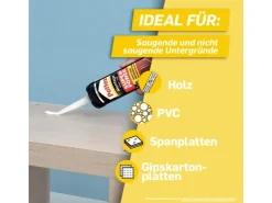 Pattex Baukleber Montagekleber Super Power Kartusche starke Anfangshaftung 370 g* Zierprofile