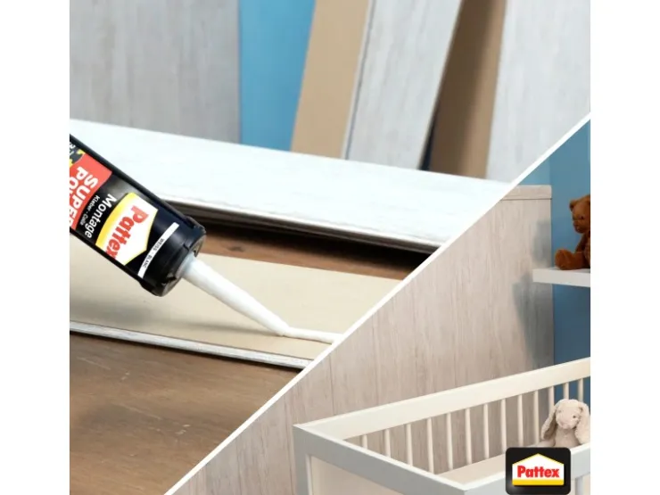 Pattex Baukleber Montagekleber Super Power Kartusche starke Anfangshaftung 370 g* Zierprofile
