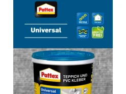 Pattex Teppichkleber Teppich und PVC Kleber Universal 4 kg Eimer
