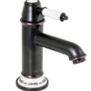 PaulGurkes Schwarze Retro Waschtischarmatur Einhandmischer Bordüre Nostalgie Wasserhahn* Bordüren