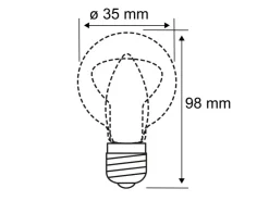 Paulmann LED-Kerze Filament Plug & Shine 24 V 2 W 3000 K Dimmbar* Laternen