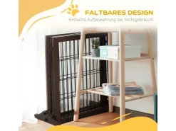 PawHut Absperrgitter für Hunde mit Stützfüßen für Kamin* Hundebedarf