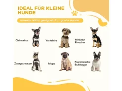 PawHut Absperrgitter mit 2 Stützfüßen und 4 Paneelen* Hundebedarf