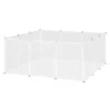 PawHut Freilaufgehege Laufgitter DIY Absperrgitter 105 x 105 x 45 cm