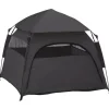 PawHut Haustierzelt Polyester Dunkelgrau 120L x 120B x 106H cm