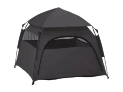 PawHut Haustierzelt Polyester Dunkelgrau 120L x 120B x 106H cm