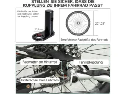 PawHut Hundeanhänger Hunde Fahrrad Anhänger