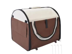 PawHut Hundebox Faltbar mit Kissen Reisetasche Wasserdicht Kaffee 61 x 46 x 51cm* Kissen|Hundebedarf