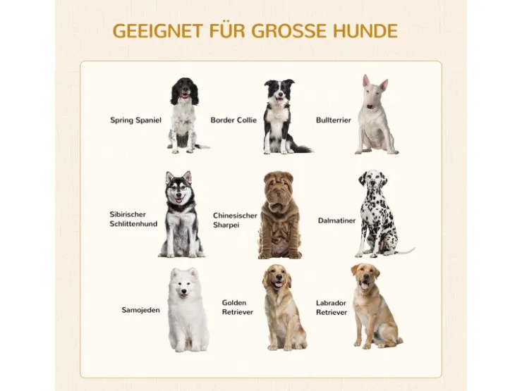 PawHut Hundekäfig Indoor mit Kissen 2 Türen Weiß 94 x 60 x 71,5 cm