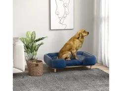 PawHut Hundesofa mit Kissen Holzbeine 96 x 66 x 24 cm* Kissen|Hundebedarf