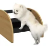 PawHut Hundetreppe 3 Stufen mit Seitenwand