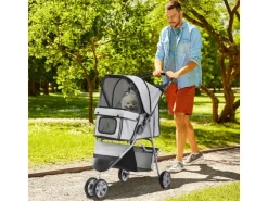 PawHut Hundewagen Hundebuggy Buggy Hunde Katzen* Kleintierbedarf
