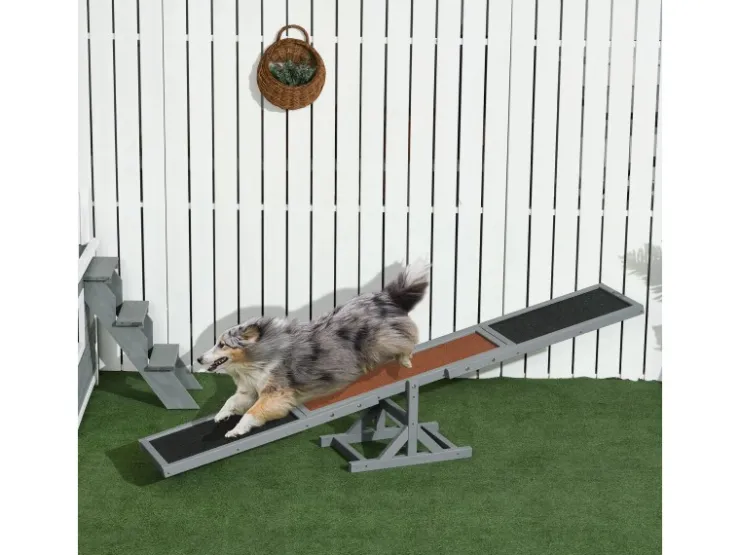 PawHut Hundewippe Hunde Agility Wippe* Hundebedarf