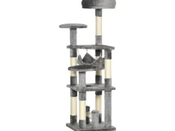 PawHut Katzenbaum Kletterbaum Kratzbaum Hängematte L40 x B40 x H132 cm* Katzenbedarf