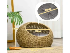 PawHut Katzenkorb mit Kissen Katzenhöhle* Katzenbedarf|Kissen