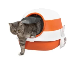 PawHut Katzentoilette mit Deckel und Streuschaufel* Katzenbedarf