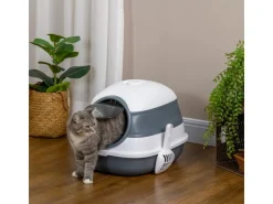 PawHut Katzentoilette mit Deckel* Katzenbedarf