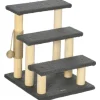 PawHut Katzentreppe 3-Stufig 48 cm mit Sisalsäule Spielball* Katzenbedarf
