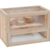 PawHut Käfig Nagerkäfig Kleintierkäfig Tanne Naturholz 60L x 35B x 42H cm* Kleintierbedarf