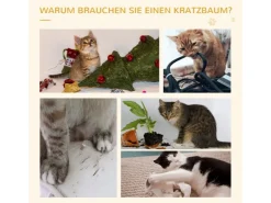 PawHut Kletterbaum Treppe 5 Ebenen 48,5 x 48,5 x 100 cm* Katzenbedarf