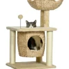 PawHut Kratzbaum 74 cm Katzenbaum mit Katzenhöhle Spielball* Katzenbedarf