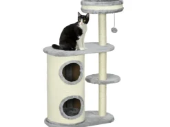 PawHut Kratzbaum 100 cm mit Kratztonne Sisalsäule und Kissen* Kissen
