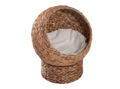 PawHut Rattan Katzenkorb mit Kissen* Katzenbedarf