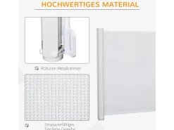 PawHut Türschutzgitter Ausziehbar Rollo 115 x 82,5 cm* Rollos