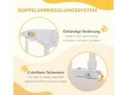 PawHut Türschutzgitter mit Auto-Close
