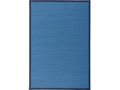 Pergamon Sisalteppich Natura Klassisch mit Bordüre Blau 150x150cm
