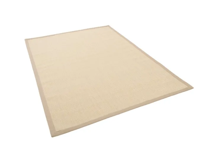 Pergamon Sisalteppich Natura Klassisch mit Bordüre Creme 150x150cm* Bordüren