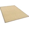 Pergamon Sisalteppich Natura Klassisch mit Bordüre Creme Taupe 150x150cm