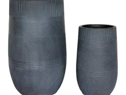 Pflanzgefäß Vase Ø 34 cm x 54 cm Dunkelgrau* Vasen
