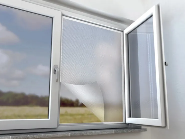 Pollenschutznetz Fenster Anthrazit 110 x 130 cm
