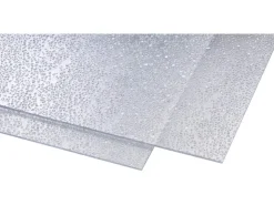 Gutta Polystyrol-Platte 5 mm "Tropfen" Transparent 2000 mm x 1000 mm
